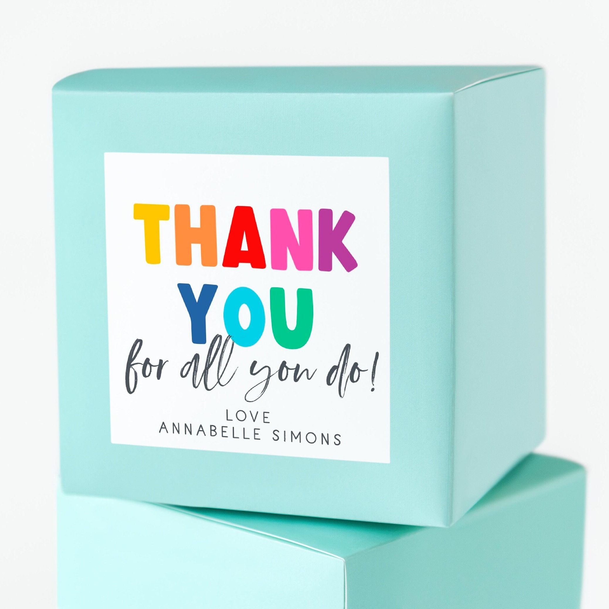 Thank You for All You Do Gift Tag Template, Printable Teacher ...