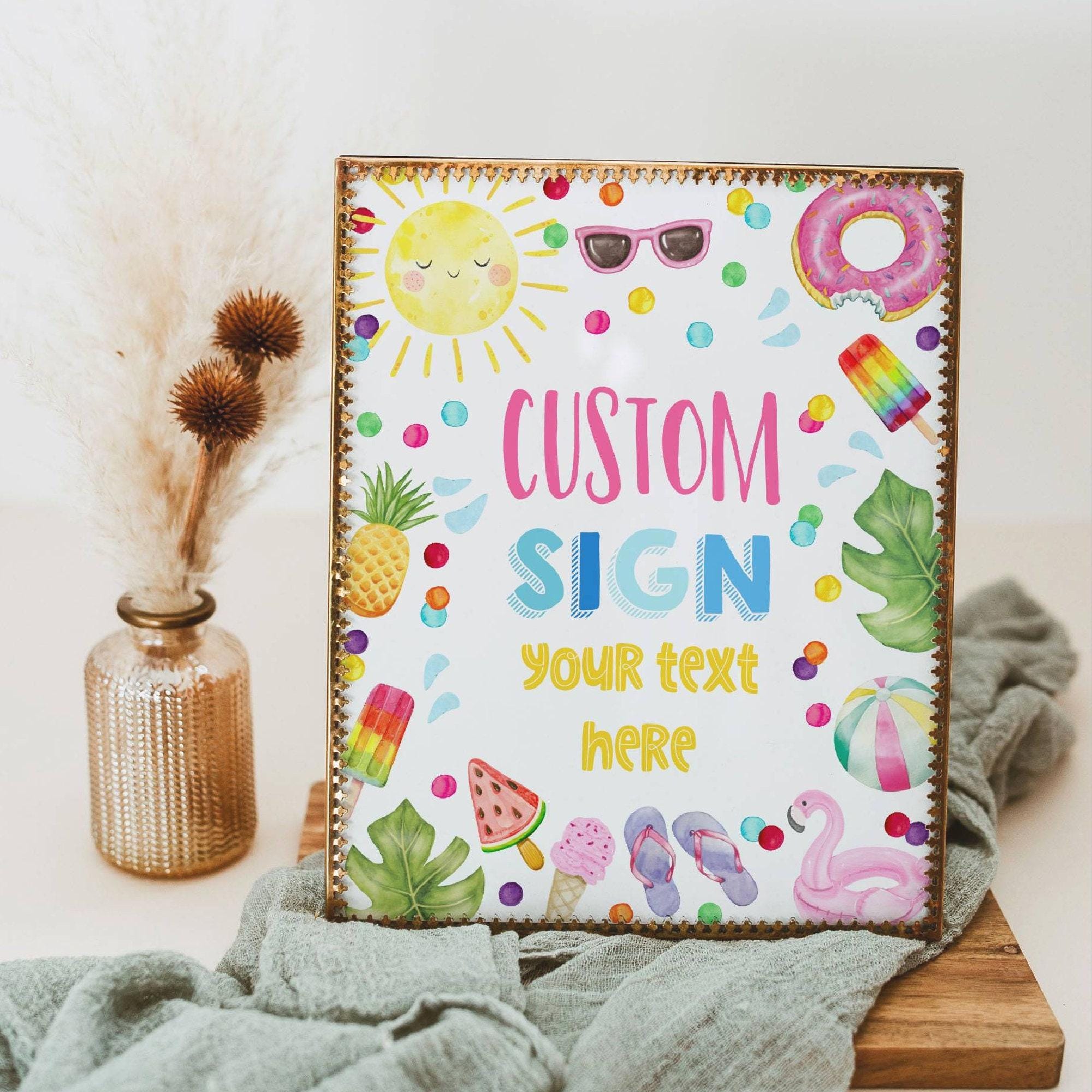 Happy Summer Sign - Etsy