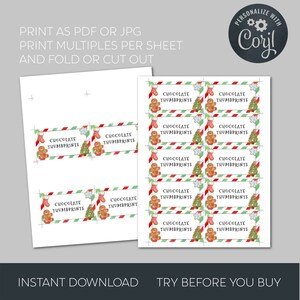 Holiday Cookie Exchange Template Party Pack, Printable Christmas Cookie ...