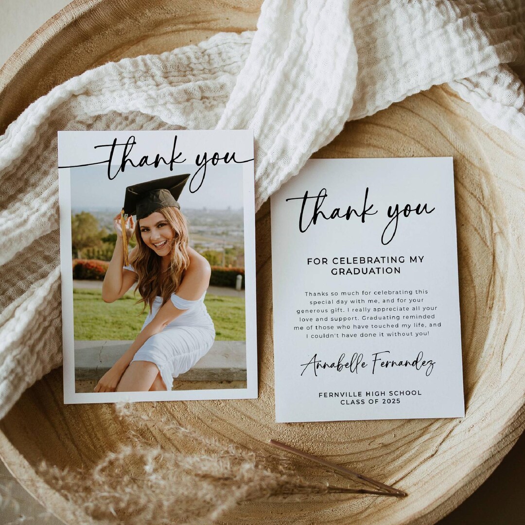 grad thank you card template AmandaCreation Black, Gold & Silver Graduation Cards 50pk especially for children. Thank You Card Templates |