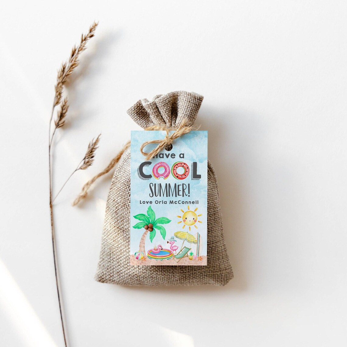 Have A Cool Summer Gift Tag Template, Printable End of School Favor Tag ...