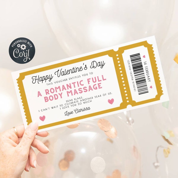 Retro Valentine's Day Gift Certificate Template, Printable Love Coupon Voucher, Editable Custom Sweetheart Certificate, Instant Download