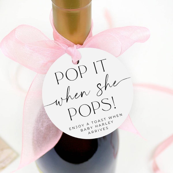 Pop It When She Pops Tags - Etsy