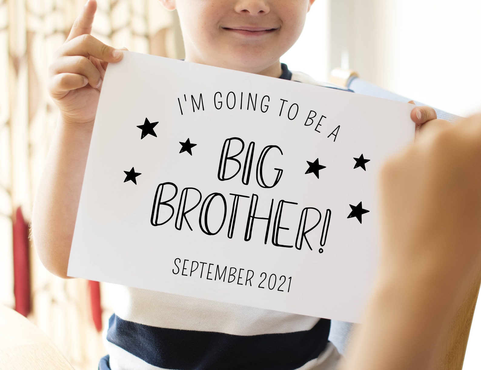 Big Brother Announcement Sign Printable Big Brother Sign Etsy