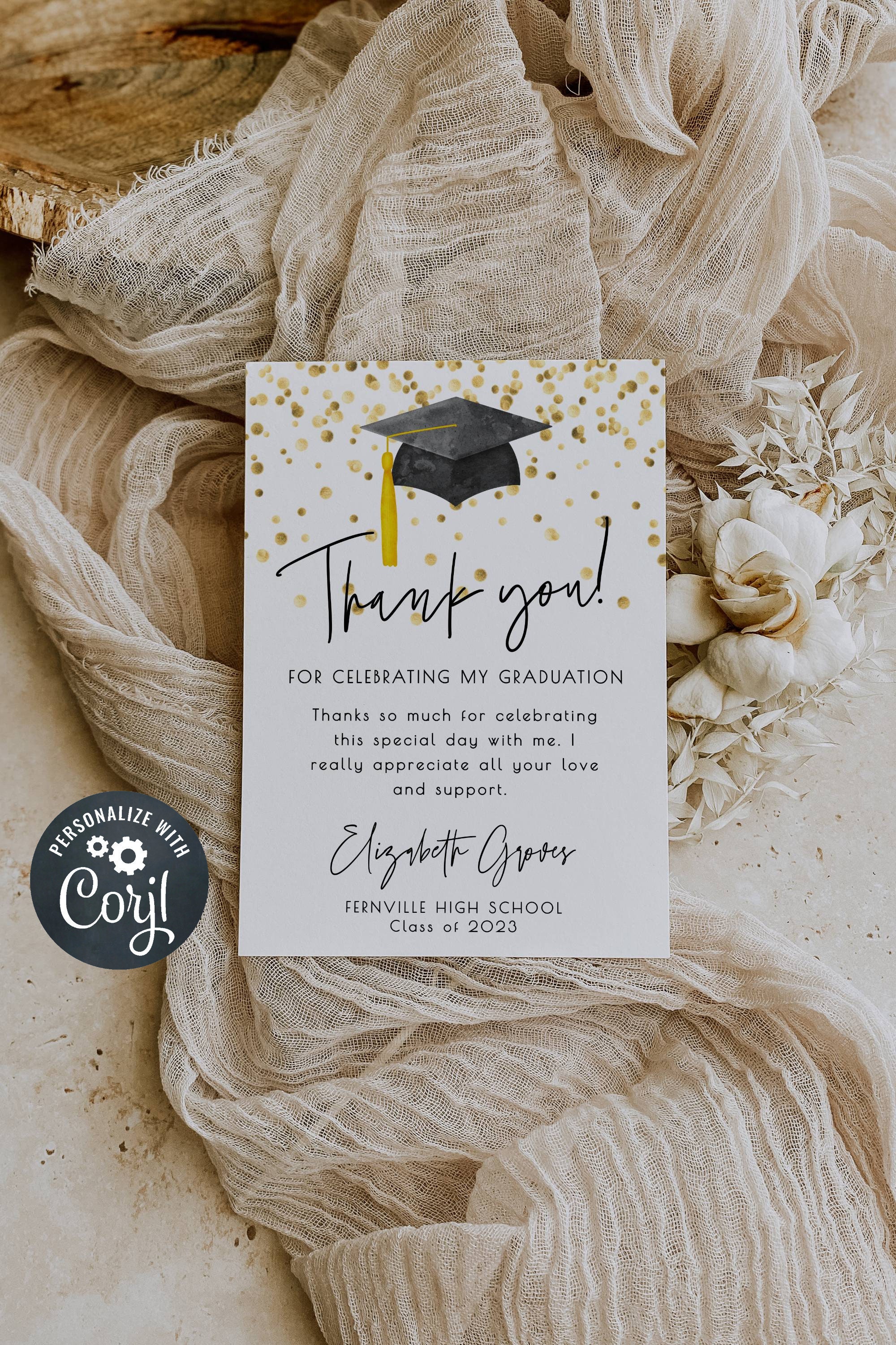 Graduation Thank You Notes Graduation Thank You Notes