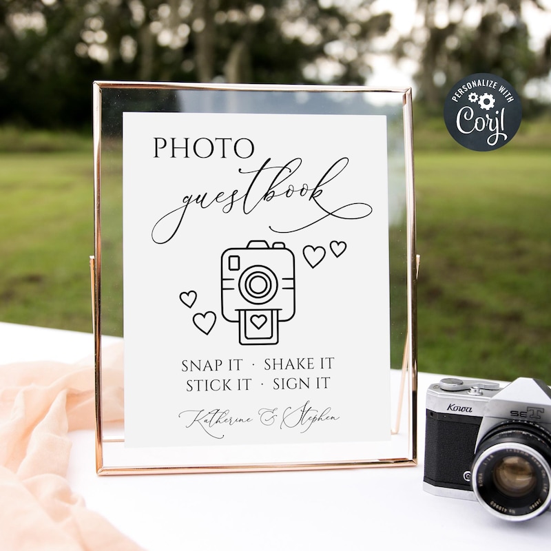 Polaroid Guest Book Sign Etsy