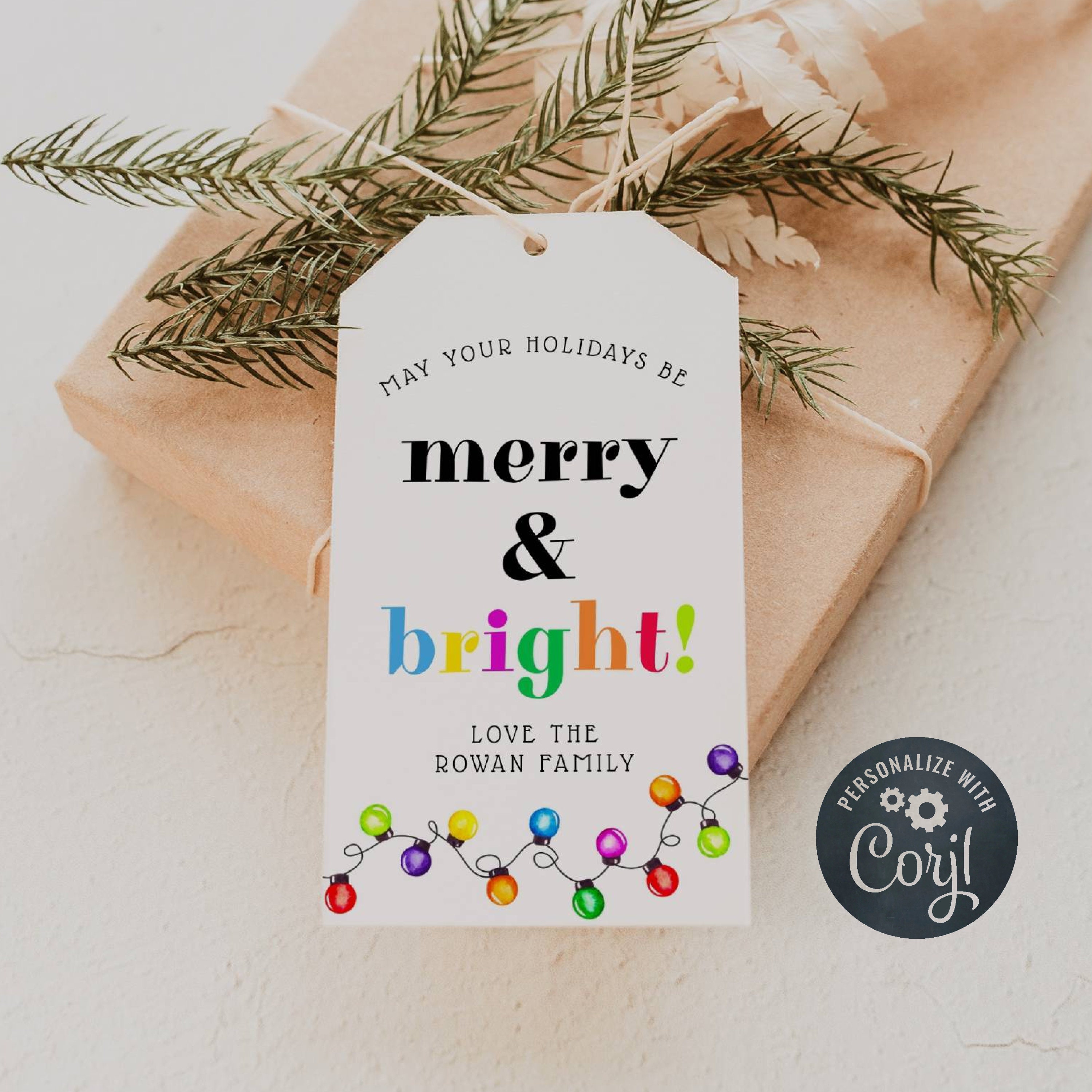 Christmas Gift Tags With Untied String Holiday Name Tag - Temu France