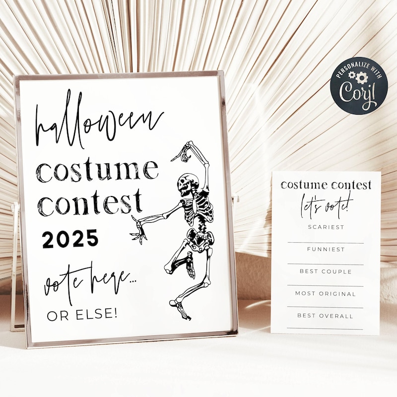 Halloween Costume Contest Signs Etsy UK Halloween Costume Contest Signs Etsy UK