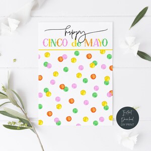 Cinco de Mayo Mini Cookie Backkarte, druckbare Mini Cookie Backer, Cinco de Mayo Cookie Backer, Instant Download