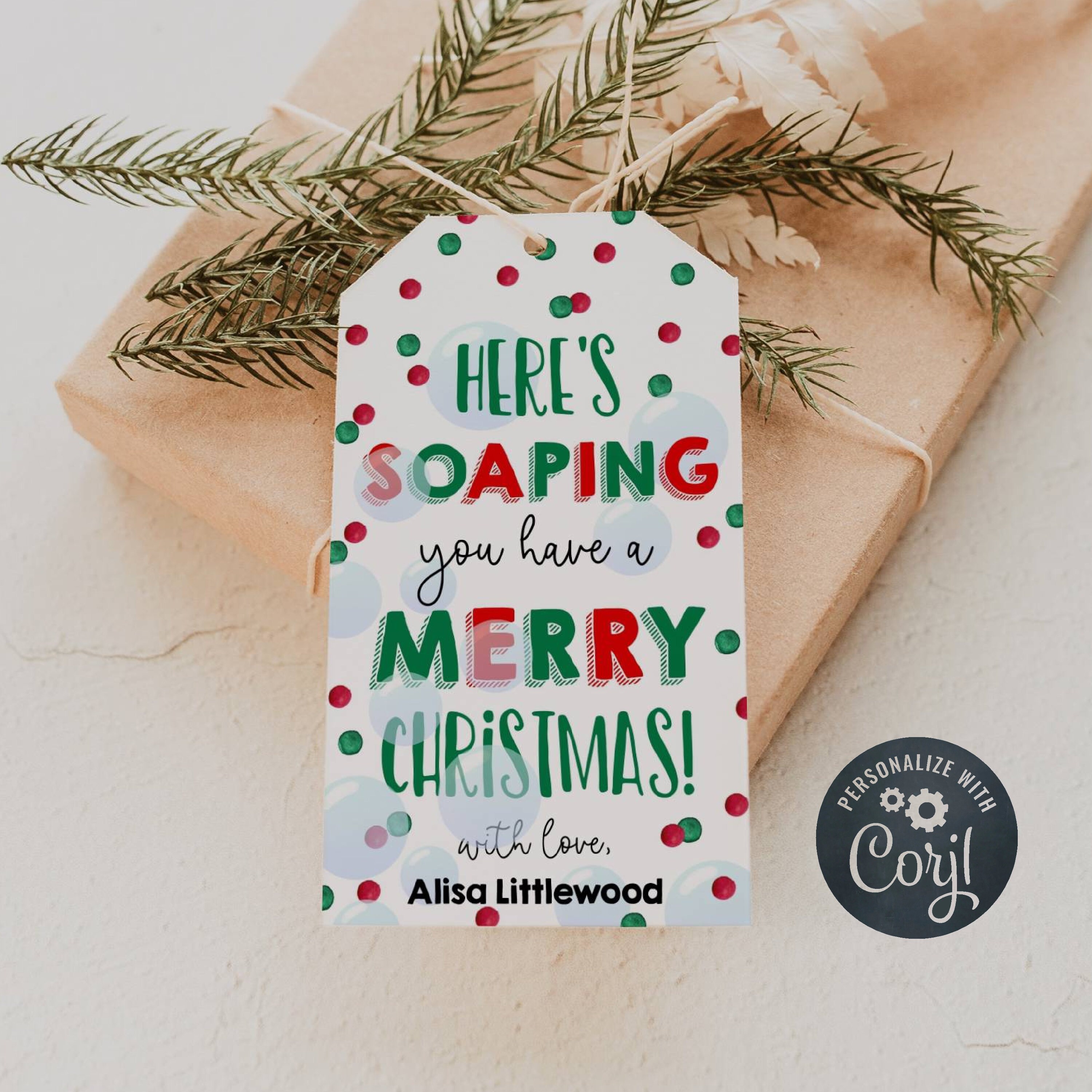 Soapin' You Have A Very Merry Christmas Printable 