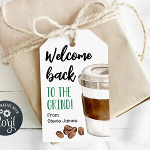 Welcome Back to the Grind Printable Gift Tags Teacher - Etsy Canada