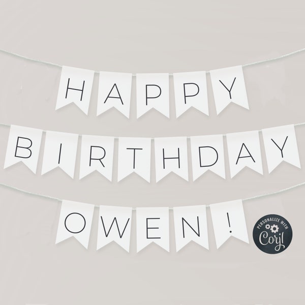 Birthday Banner - Etsy