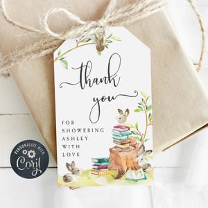Babyparty Geschenkanhänger, bearbeitbare Babyparty Geschenkanhänger, druckbare Geschenkanhänger, bearbeitbare Babyparty Dankeschön Tags, geschlechtsneutral, Sofort Download, #BT