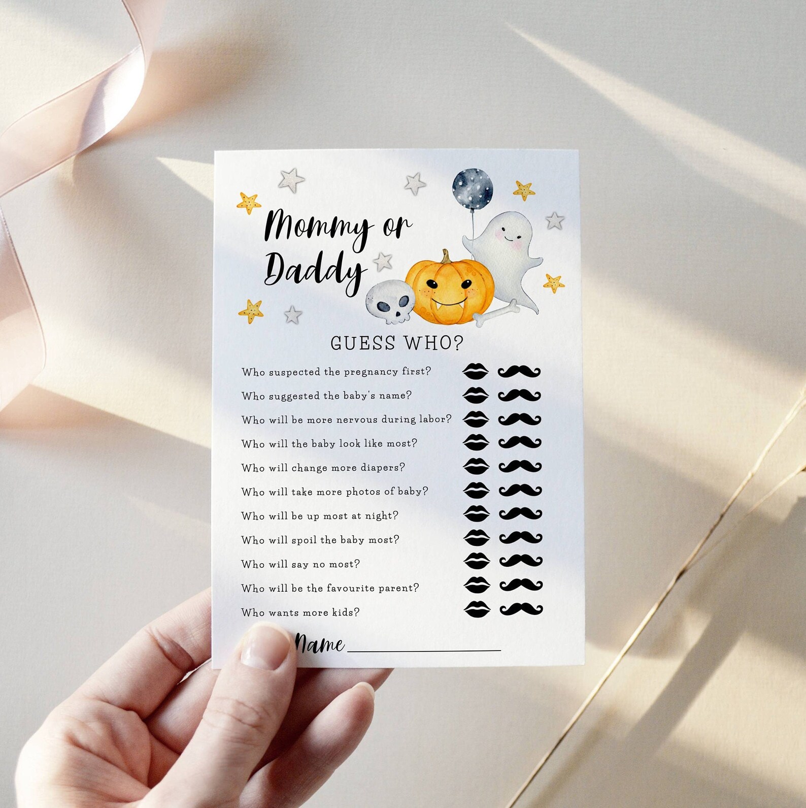 Halloween Baby Shower Games Bundle Printable Party Games A - Etsy