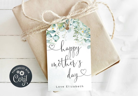 Mother's Day Gift Tag Template Printable Mothers Day | Etsy