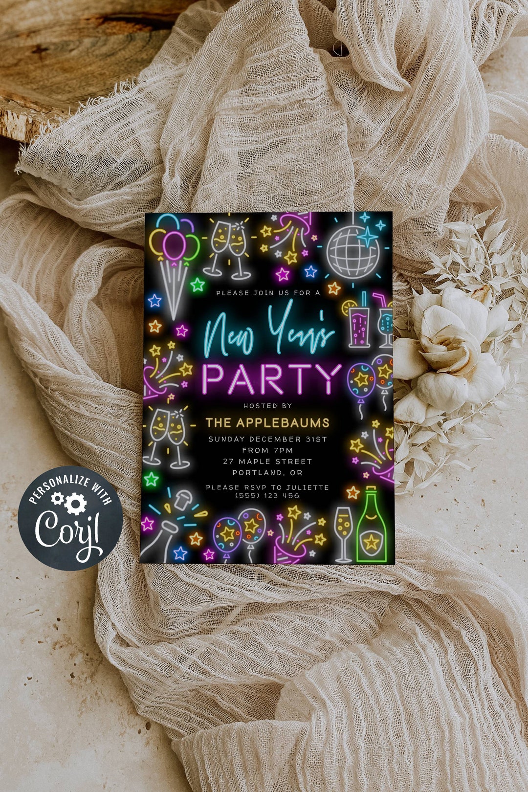 Neon New Year 39 s Eve Invite Template - Il 1080xN.5544805046 Gbaa 