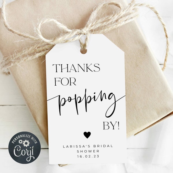 Bridal Shower Favor Tags - Etsy