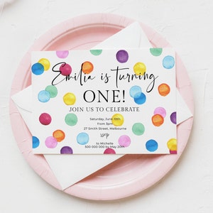 Rainbow Spots Birthday Napkins - Pack Of 16 Colorful Paper Luncheon Napkins