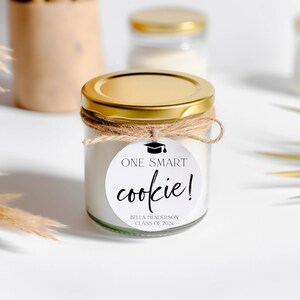 Printable Graduation One Smart Cookie Sticker Template, Editable ...