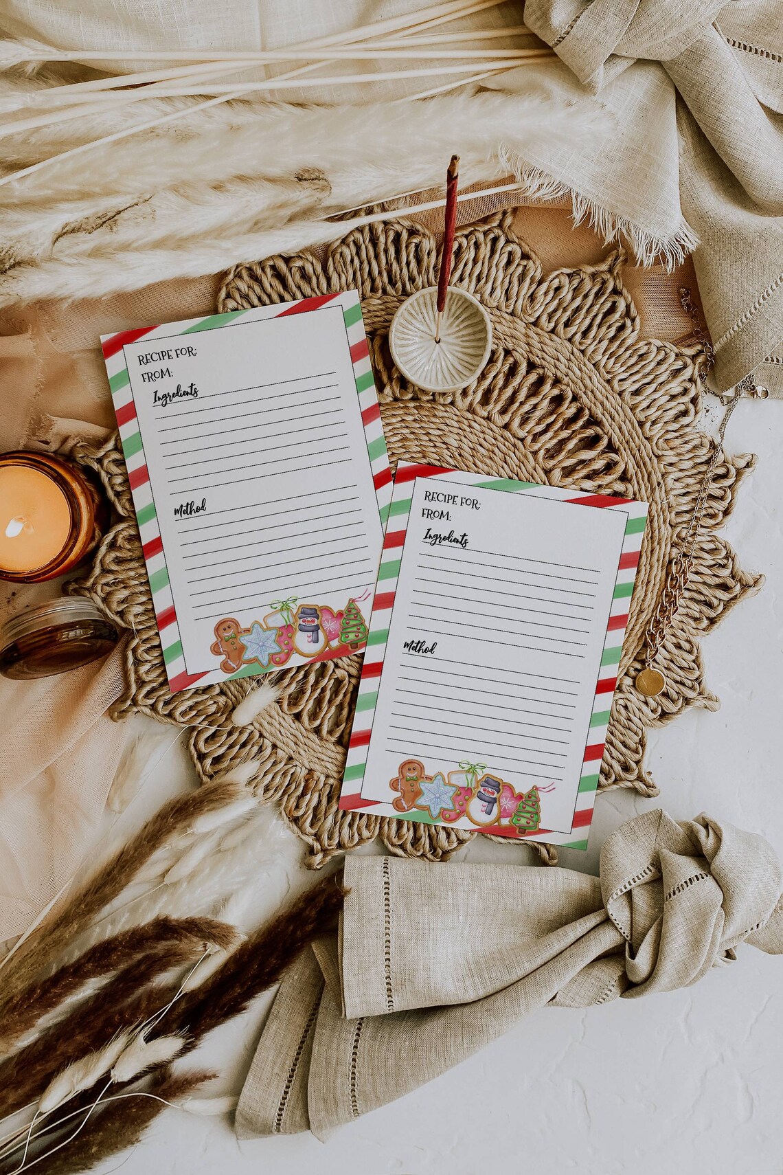 Holiday Cookie Exchange Template Party Pack, Printable Christmas Cookie ...