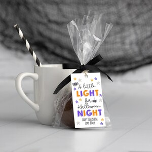 Printable Halloween Glow Stick Gift Tag Template A Little - Etsy