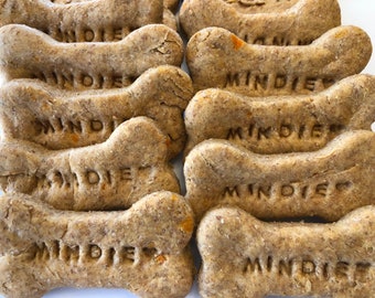 Personalized dog treats, sweet potato and peanut butter, grain free