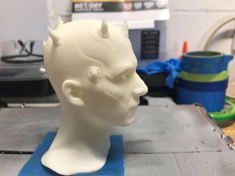 Darth Maul 1:1 scale head for 3d print. image 9