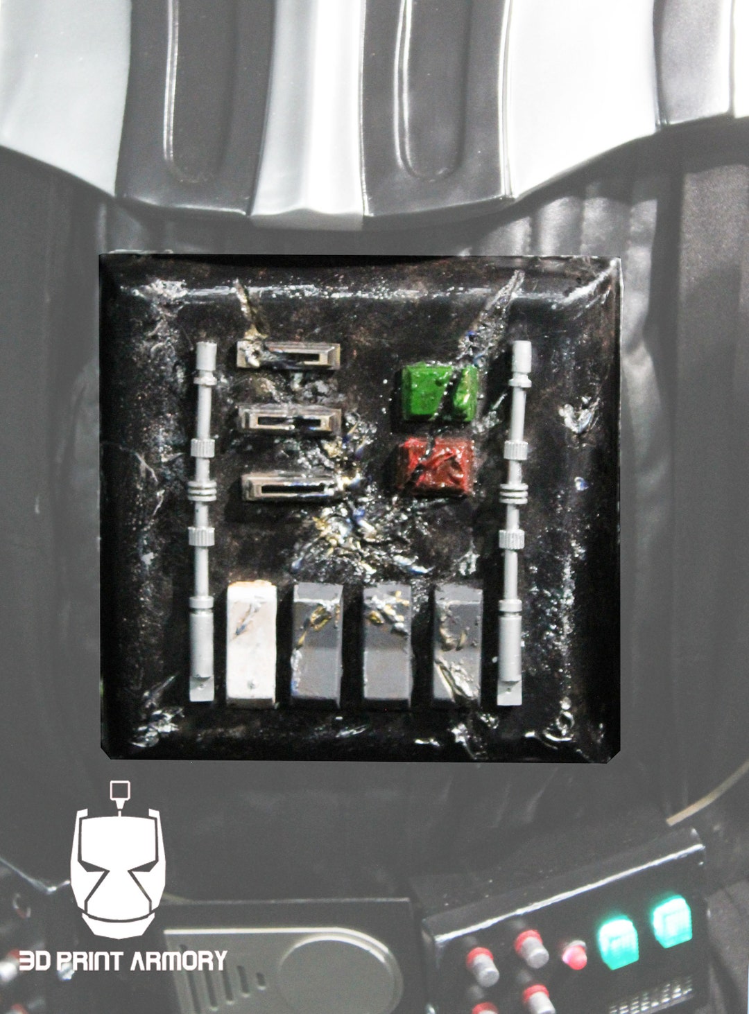 Kenobi Battle Damaged Vader Chest Box - Etsy