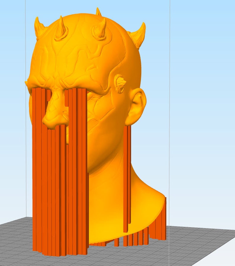 Darth Maul 1:1 scale head for 3d print. image 7
