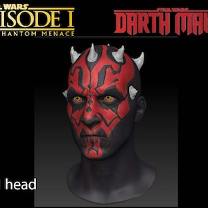 Darth Maul 1:1 scale head for 3d print. image 2