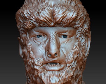 The Wolfman Lon Chaney Jr 1:1 scale bust