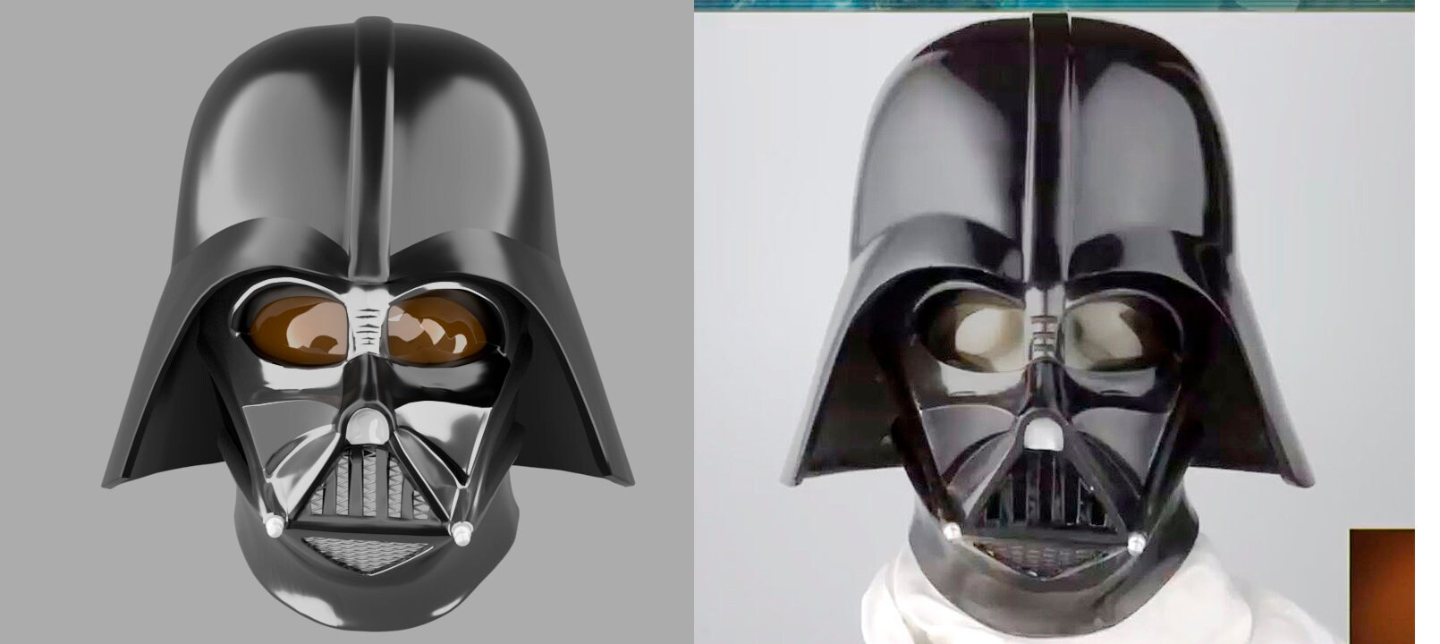Accurate ROTJ Darth Vader Helmet STL Etsy