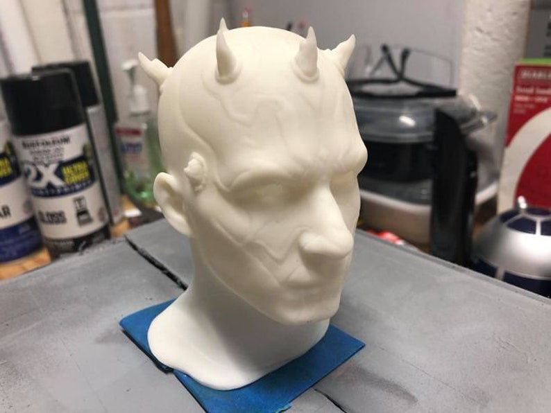 Darth Maul 1:1 scale head for 3d print. image 8
