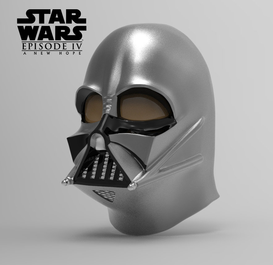 Darth Vader Helmet A New Hope Accurate STL file for 3d print Etsy