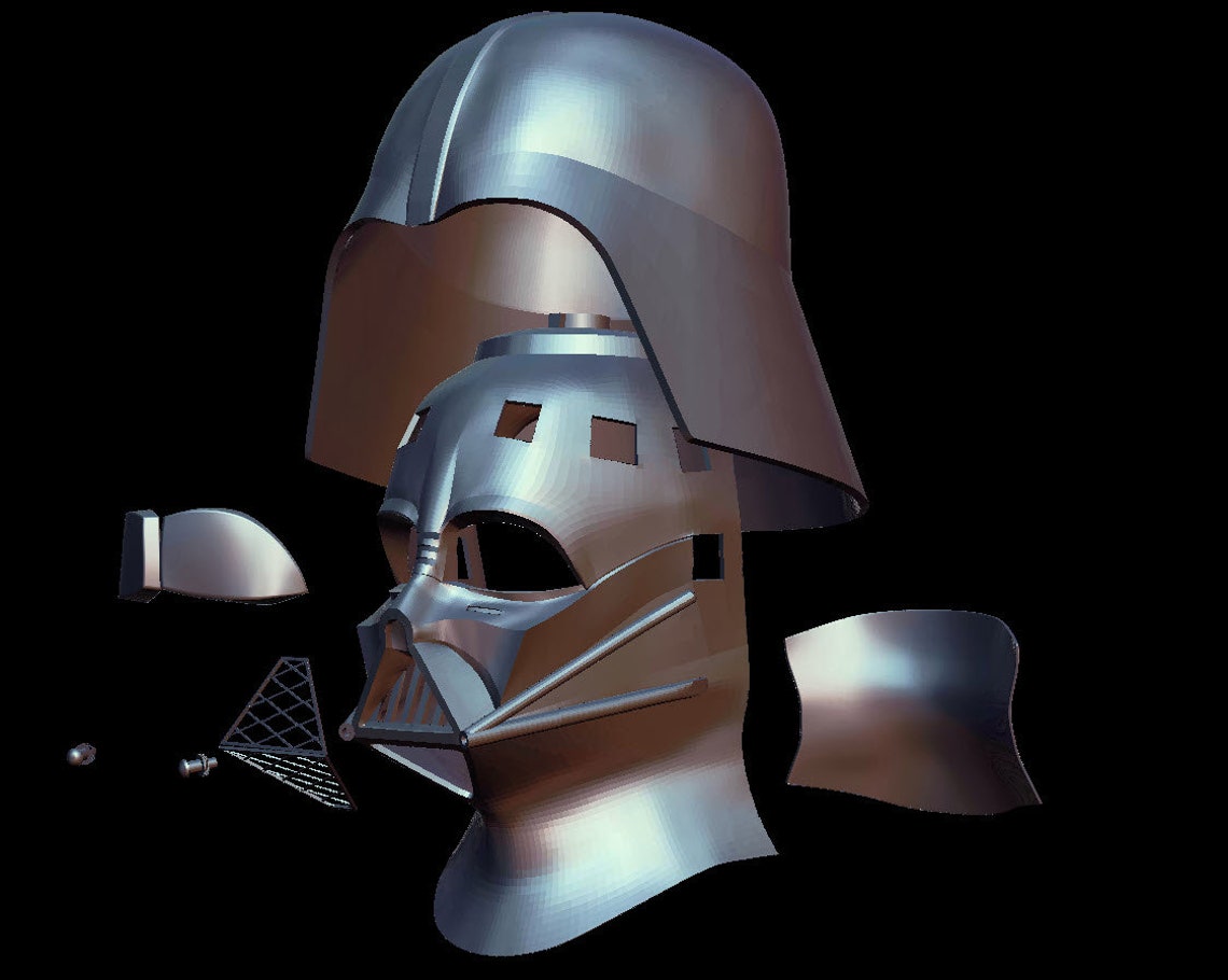 Accurate V2 ROTS Darth Vader Helmet STL Etsy