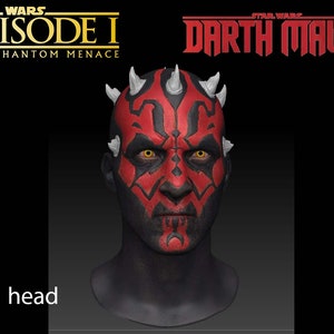 Darth Maul 1:1 scale head for 3d print. image 1