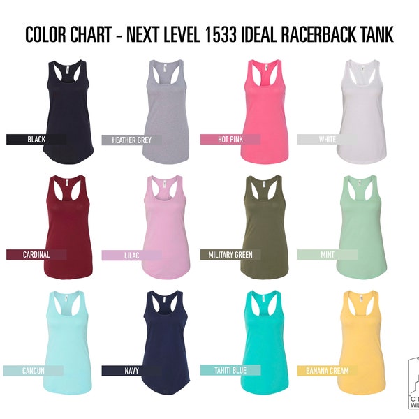 Clearance Blank Next Level N1533 Ladies' Ideal Racerback Tank, Women's Racerback Tank tops for Women, Everyday Relax Soft Tanks