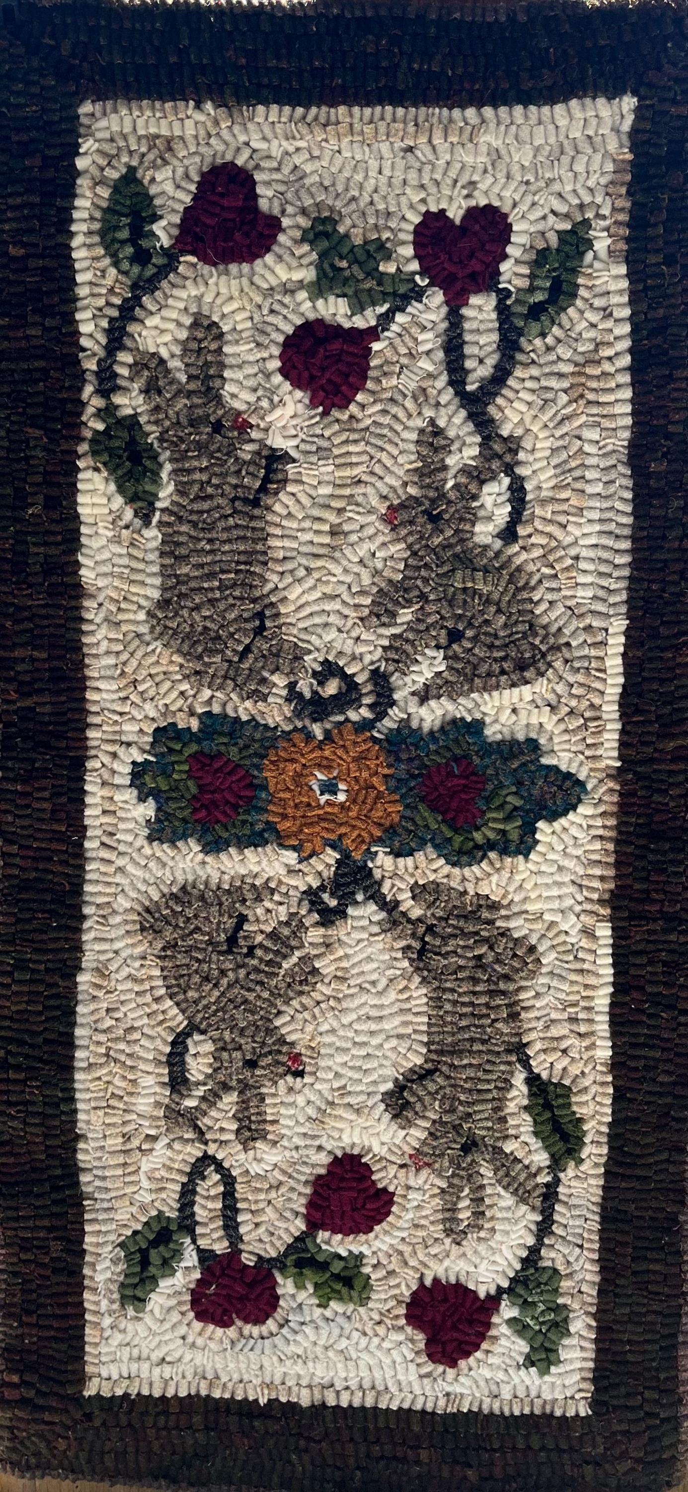 Primitive Wool Rugs Handmade Primitive, Wool Hooked Rug, Primitive Folk Art - Etsy