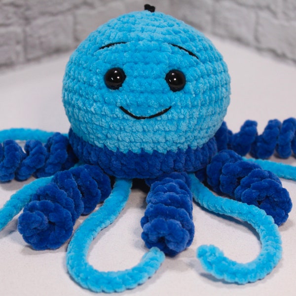 Crochet jellyfish octopus plush toys gift for premature baby stuffed animal for children nursery decor baby shower gift amigurumi handmade