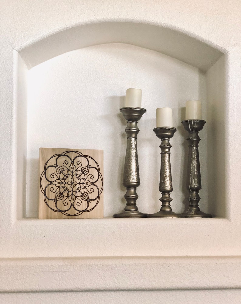 Wooden Signs | Burned Wood Design Wood Burned Mandala Wood Burning Art Mandala Wall Art Floral Wall Hanging Wood Burned Sign
