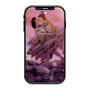 Wallpapers ― Girl on Guy (5 Designs)