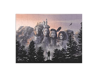 Puzzle dei sei nonni, Lakota, Sioux, Black Hills, Monte Rushmore