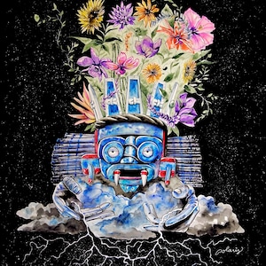 Tláloc, Aztec, Mexica, Señor de la Lluvia, Tenochtitlan, Mesoamerica, Mexico, Master of the Rain