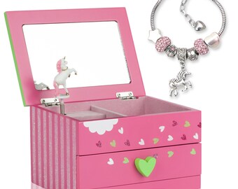 children's unicorn jewelry box