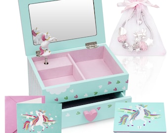 Kids unicorn jewellery box best sale