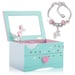 Unicorn Jewelry Box for Girls & Charm Bracelet - PLUS Augmented Reality Experience Featuring Itsy Unicorn © (Mint) - STEM Toys For Girls 