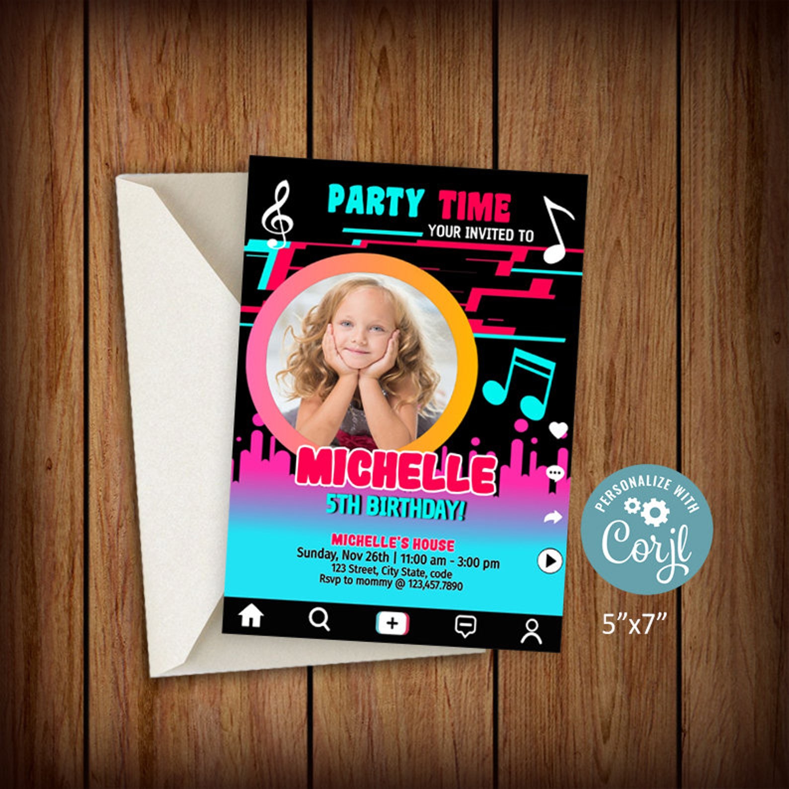 Editable Tiktok Invitation Tiktok Invitation Tiktok Invite | Etsy