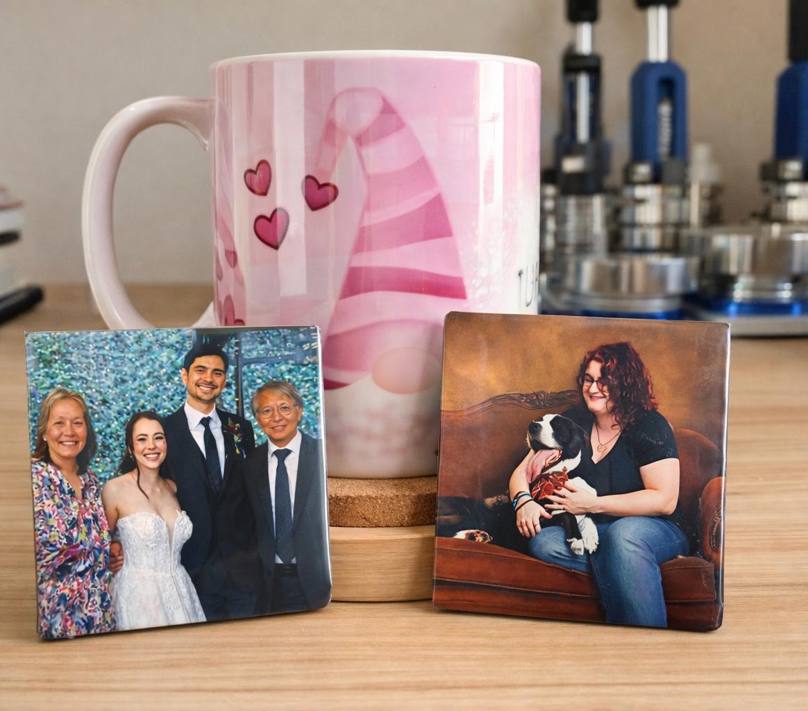 3.2 inch square Personalized Photo Magnet
