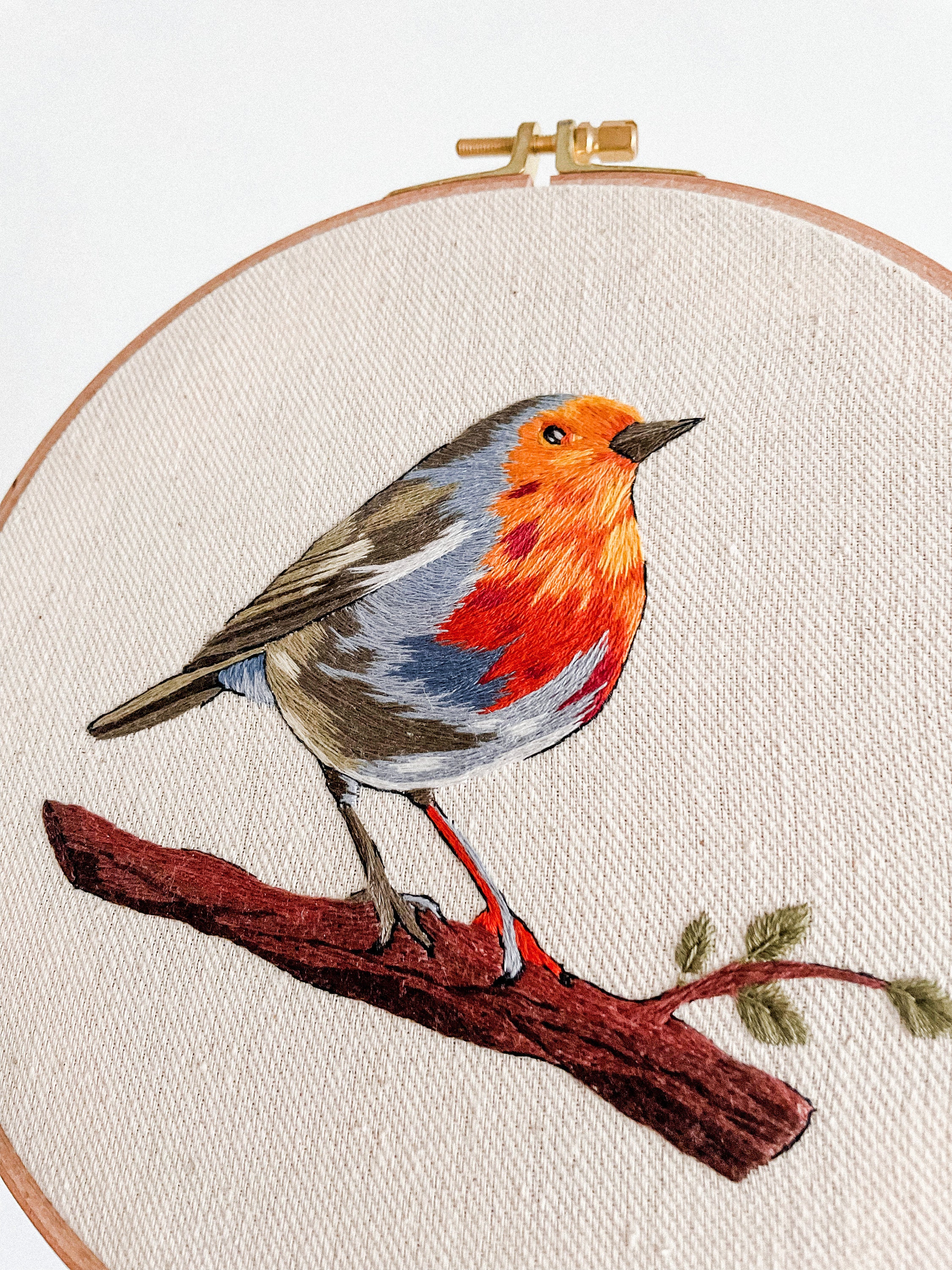 PDF Embroidery Pattern ROBIN | Modern Embroidery, Hand Embroidery ...
