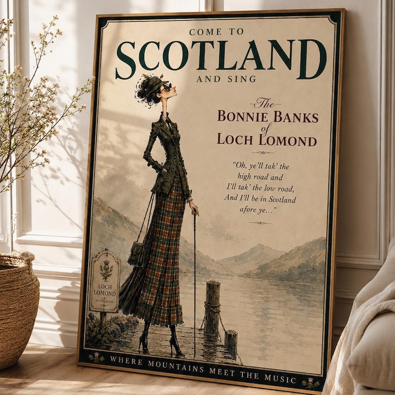 Fun Scottish Poster - Etsy UK